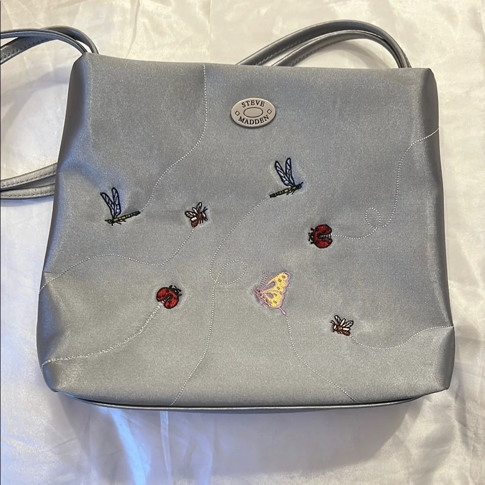 Steve Madden 2000s satin embroidery handbag - Picture 3 of 4